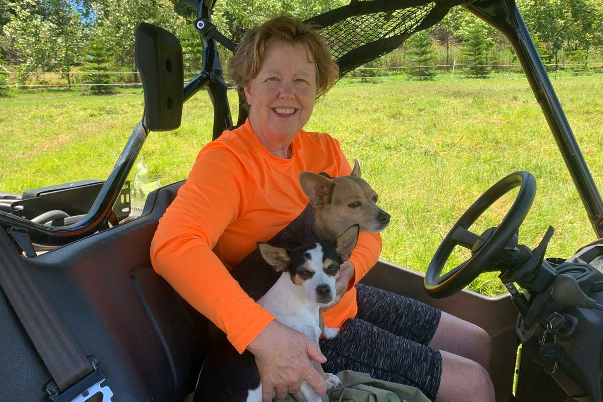 Bonnie with her pups